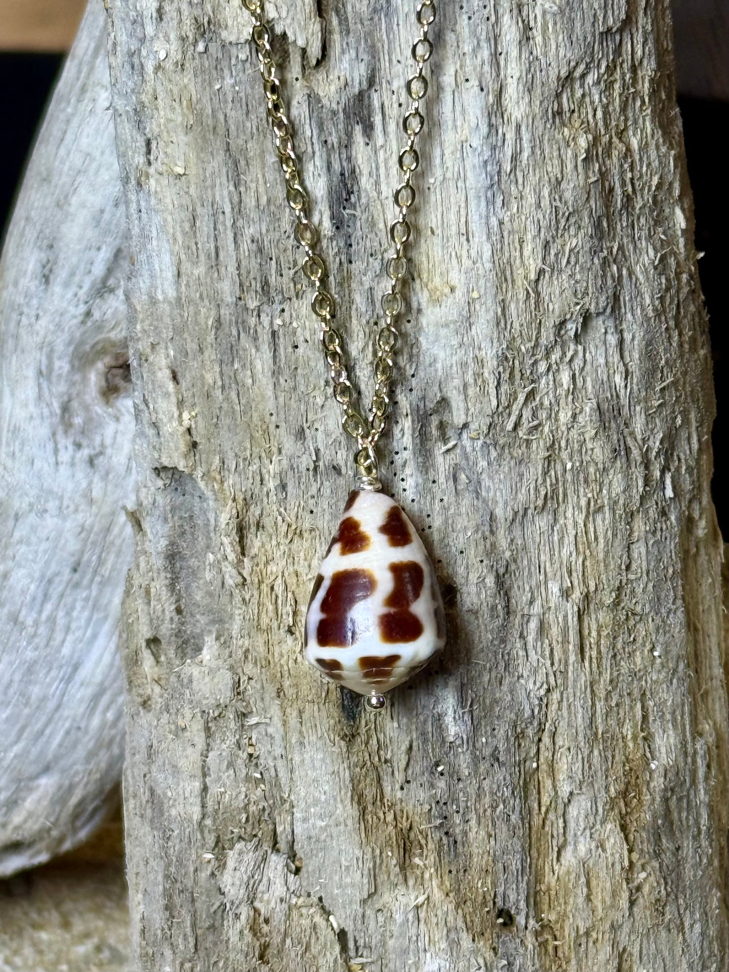 Brown Hebrew Necklace