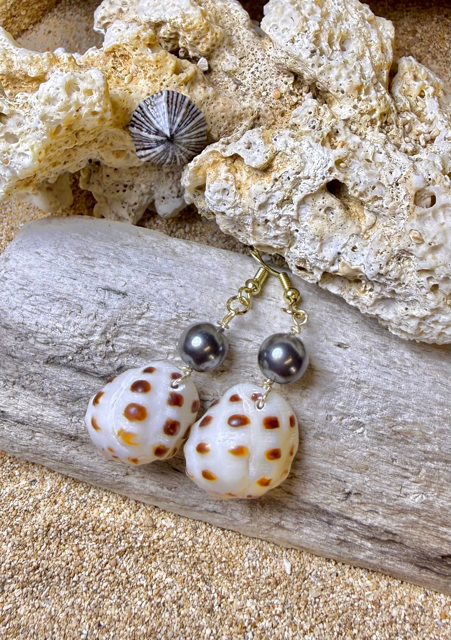 Drupe Shell Dangle Earrings