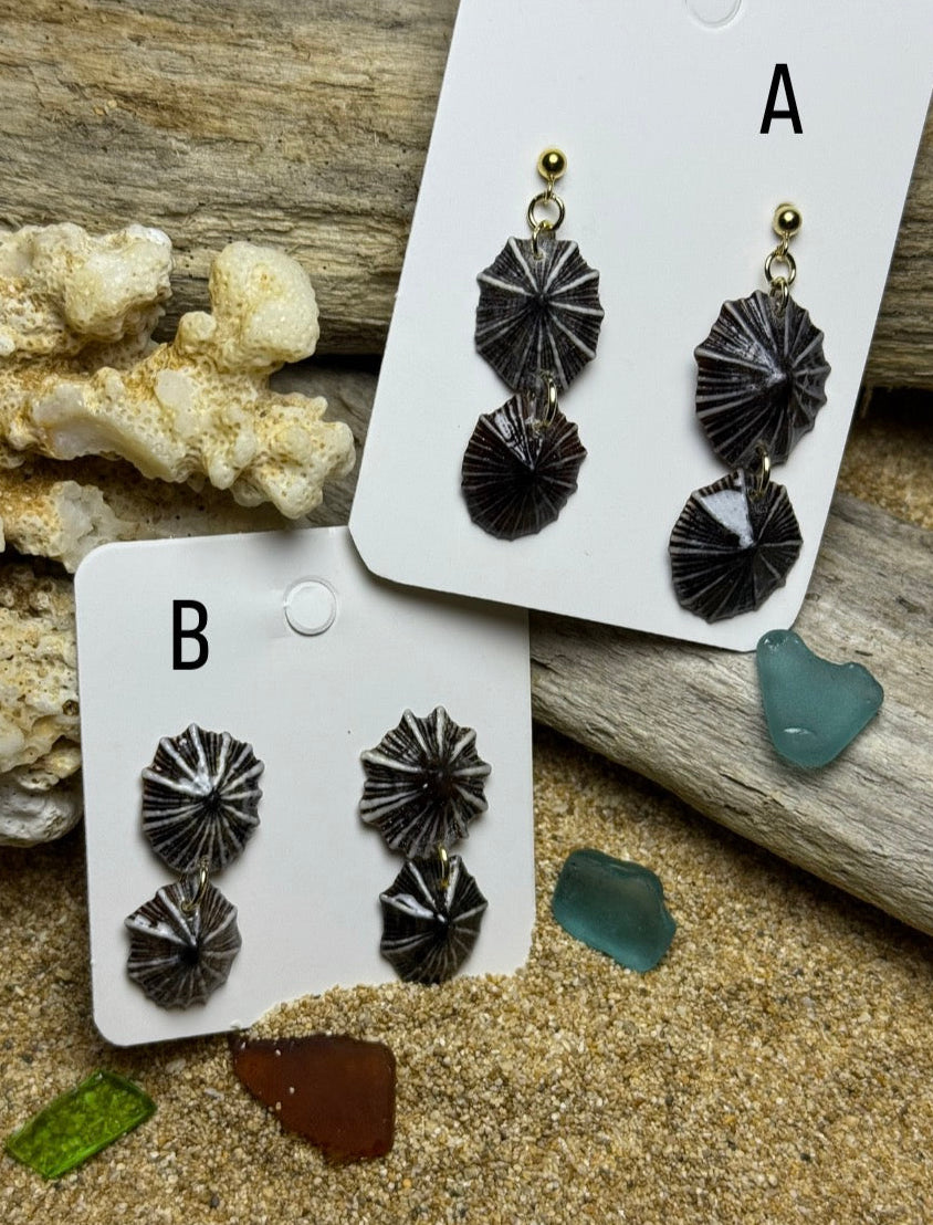 Double ‘Opihi ‘Awa Earrings