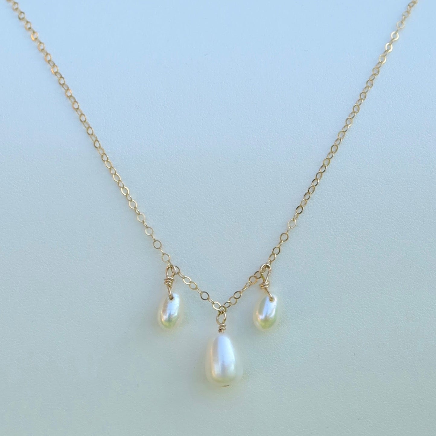 Triple Pearl Trio Necklace